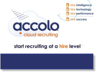 start recruiting at a hire level™
 