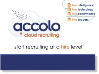start recruiting at a  hire  level ™ 