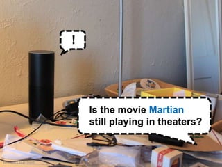 5 / 28
Is the movie Martian
still playing in theaters?
!
Kenneth’s apartment.
 