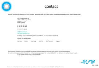 Stan Stalnaker - CUD Solution: Hub Culture Pavilion