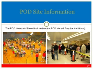 POD Site Information The POD Notebook Should include how the POD site will flow (i.e. traditional)  