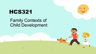 HCS321
Family Contexts of
Child Development
 