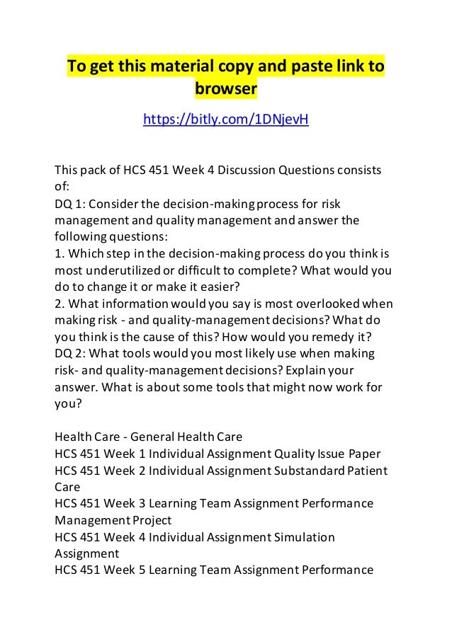 Hcs 451 week 4 d qs