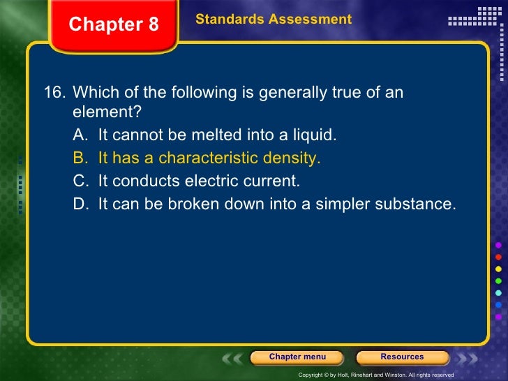 Physical Science Chapter 8