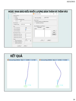 10/12/2015
26
HOẶC KHAI BÁO KIỂU KHỐI LƯỢNG BẢN THÂN VÀ THÊM VÀO
KẾT QUẢ
 