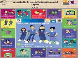 Una probadita del material Hacia una Comunidad
                   Segura
                  TABLERO
 