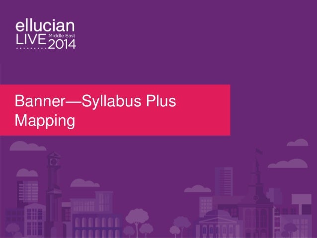 Scheduling Using Syllabusplus At Higher Colleges Of Technology
