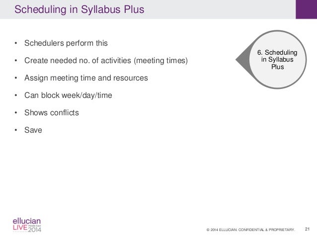 scheduling using syllabusplus at higher colleges of technology block scheduling colleges
