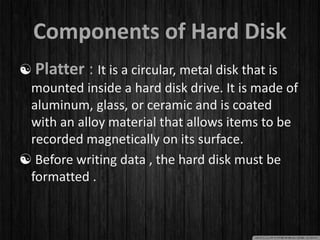 Hard Disk | PPTX