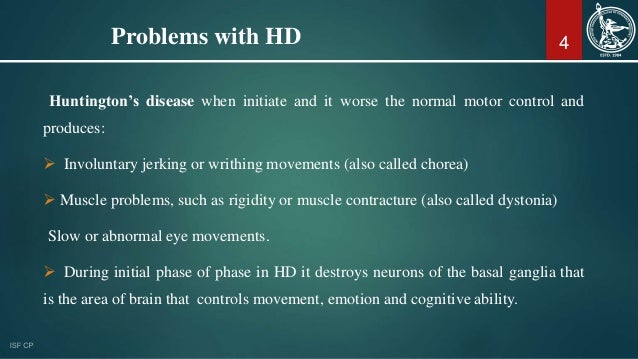 Huntington's disease & its Treatment