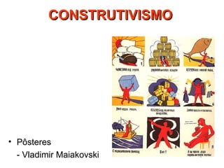 Pôsteres - Vladimir Maiakovski CONSTRUTIVISMO   