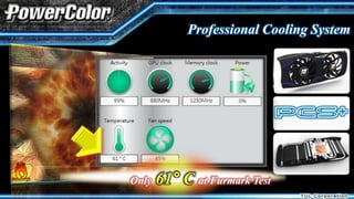 Professional Cooling System




Only   61° C at Furmark Test
 
