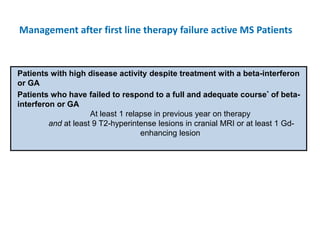 Management of High Disease Activity in Multiple Sclerosis (MS) | PPTX