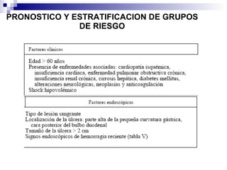 PRONOSTICO Y ESTRATIFICACION DE GRUPOS DE RIESGO 