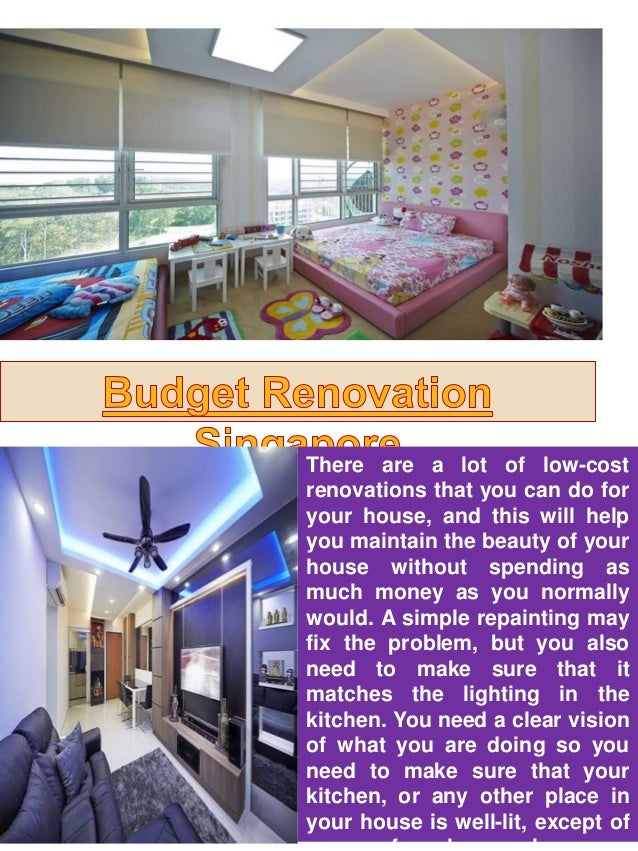 Hdb budget renovation package singapore