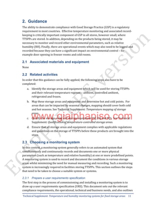 Ttspps Guidelines.pdf HDBS 6, phụ lục 9 GMP - WHO, hệ thống theo dõi nhiệt độ độ ẩm của kho ...