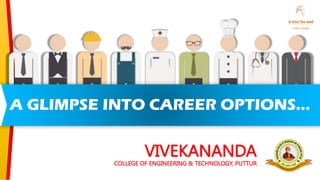 A GLIMPSE INTO CAREER OPTIONS…
VIVEKANANDA
COLLEGE OF ENGINEERING & TECHNOLOGY, PUTTUR
 