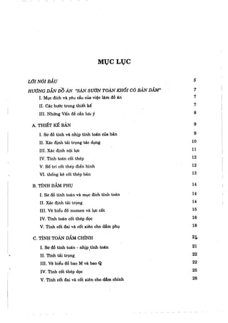 Hướng dẫn đồ án môn học Bê tông cốt thép 1 - Sàn sườn toàn khối có bản dầm ( Nguyễn Văn Hiệp )