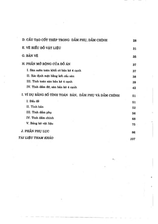 Hướng dẫn đồ án môn học Bê tông cốt thép 1 - Sàn sườn toàn khối có bản dầm ( Nguyễn Văn Hiệp )