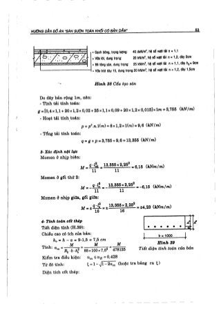 Hướng dẫn đồ án môn học Bê tông cốt thép 1 - Sàn sườn toàn khối có bản dầm ( Nguyễn Văn Hiệp )
