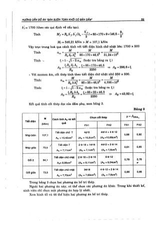 Hướng dẫn đồ án môn học Bê tông cốt thép 1 - Sàn sườn toàn khối có bản dầm ( Nguyễn Văn Hiệp )
