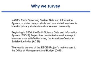 EOSDIS Survey Overview | PPT