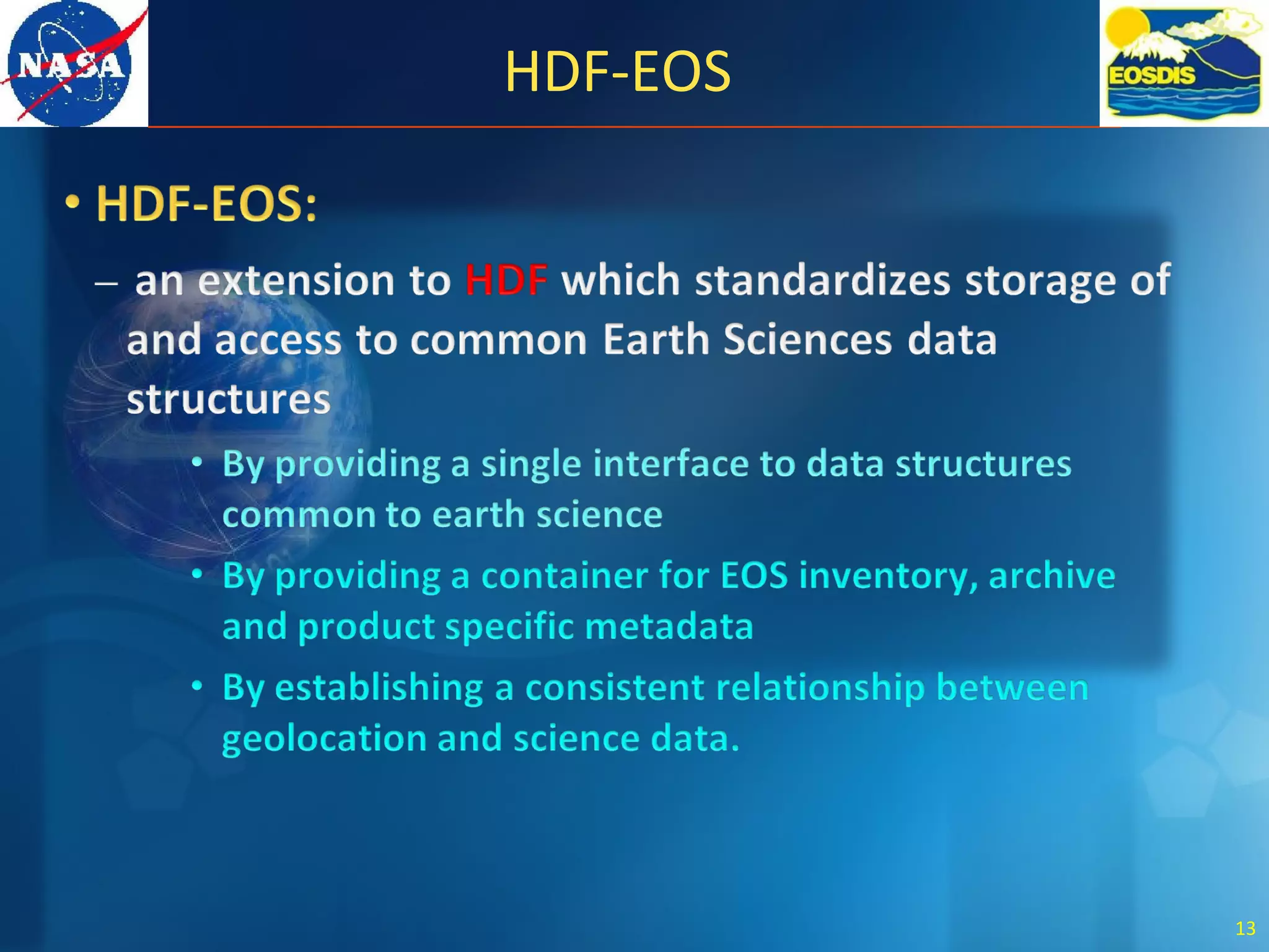 HDF-EOS
13