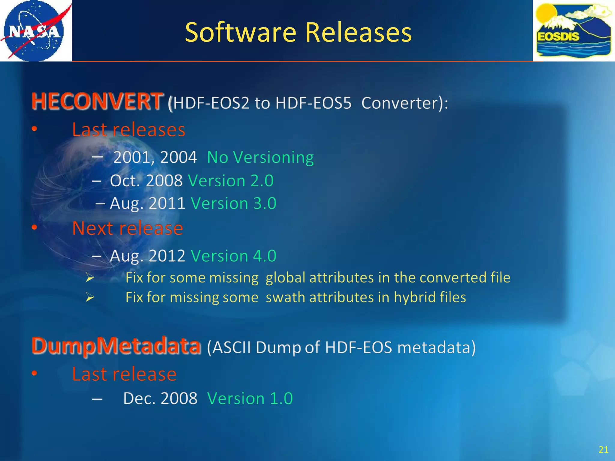 Software Releases
21