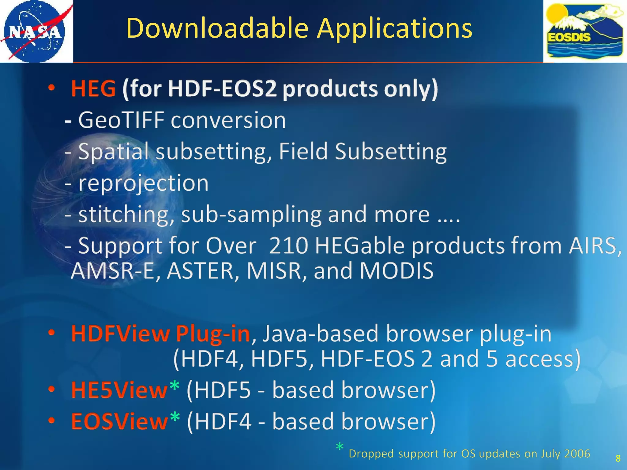 Downloadable Applications
8