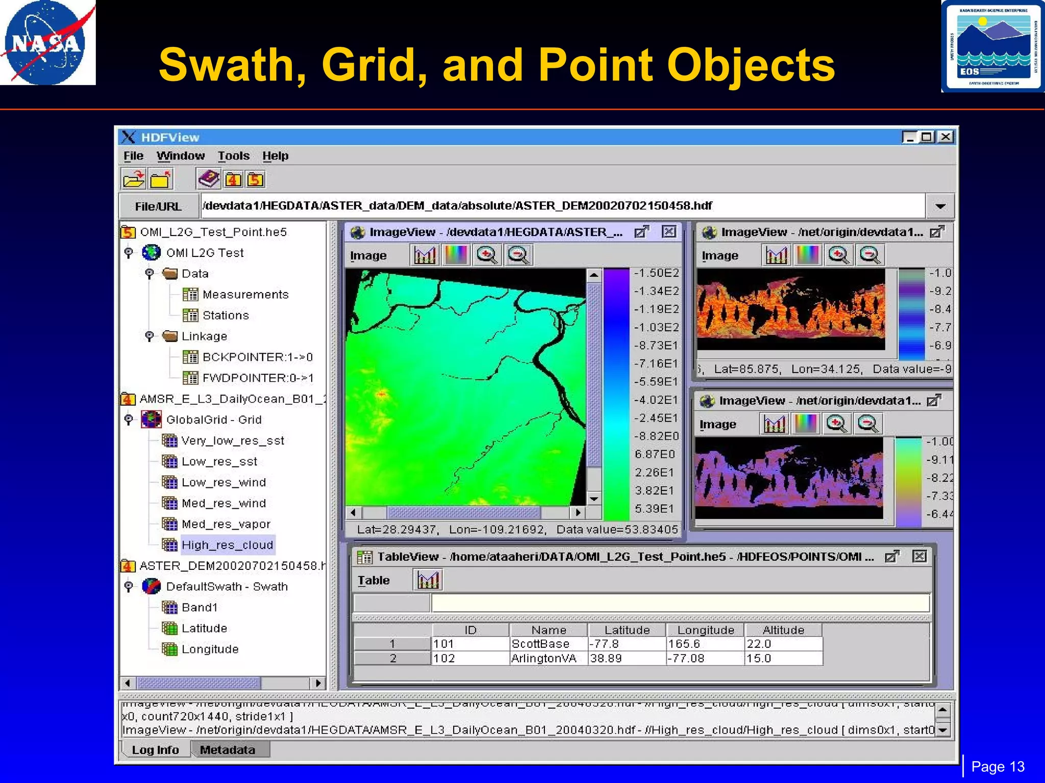 Swath, Grid, and Point Objects

Page 13

 