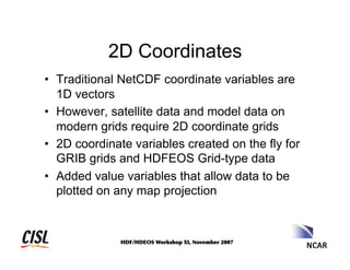 Geoscience Data Analysis and Visualization Tools from NCAR | PDF