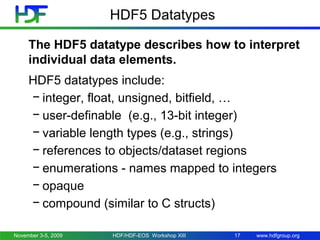Introduction to HDF5 | PPT