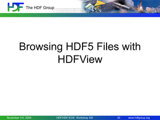 Introduction to HDF5 | PPT