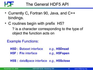 Introduction to HDF5 | PPT