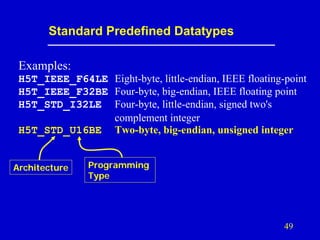 Introduction to HDF5 Data Model, Programming Model and Library APIs | PDF