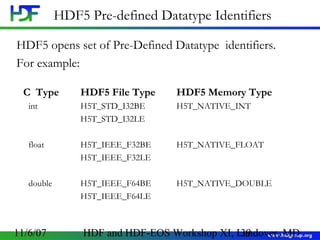 Introduction to HDF5 | PPT