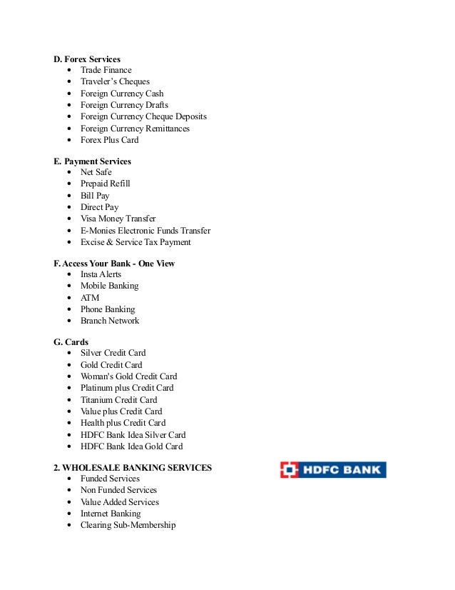 Hdfc Forex Trading Account - 
