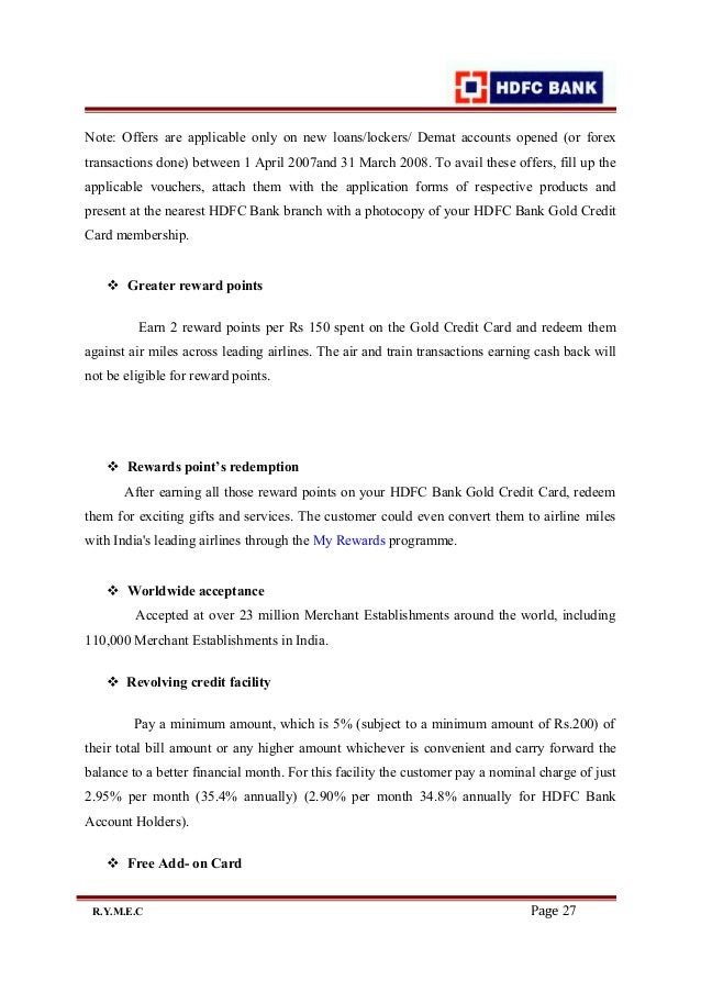Hdfc Forex Application Form