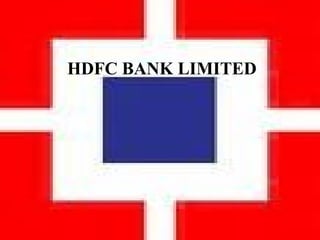 HDFC BANK LIMITED 