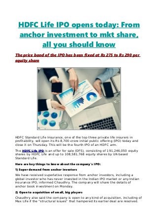 Ipo de hdfc life Ipo de hdfc life