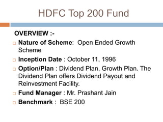 Hdfc mutual fund | PPTX