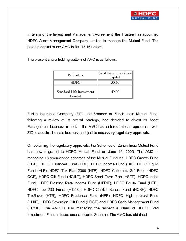 Hdfc Standard Life Insurance Company Pdf