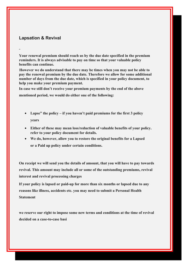 Hdfc Standard Life Insurance Project Report