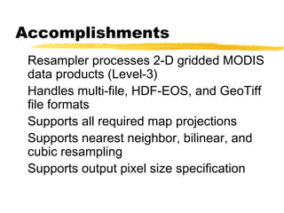 MODIS Reprojection Tool | PPT