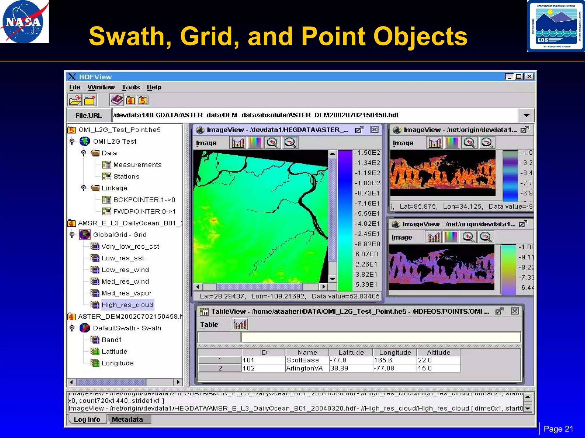 Swath, Grid, and Point Objects

Page 21

 