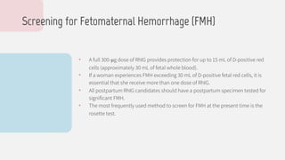 Fmh Test Rhogam Hemolytic Disease of the Fetus and Newborn (HDFN) | PDF