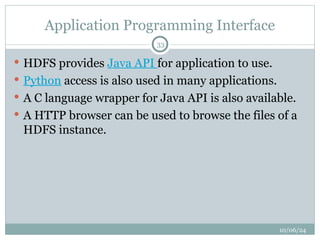 hdfs filesystem in bigdata for hadoop configuration | PPT | Operating ...