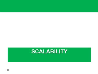 SCALABILITY
40
 