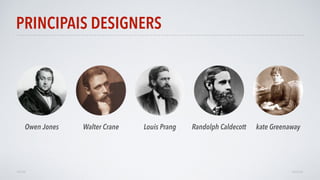 PRINCIPAIS DESIGNERS
AVANÇAR
Owen Jones Walter Crane Louis Prang Randolph Caldecott kate Greenaway
VOLTAR
 