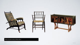 AVANÇARVOLTAR
Móveis de parede criados por William Morris
 